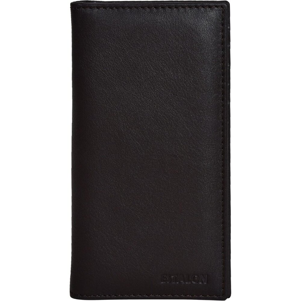 Leather Standard Register Checkbook Case Chocolate